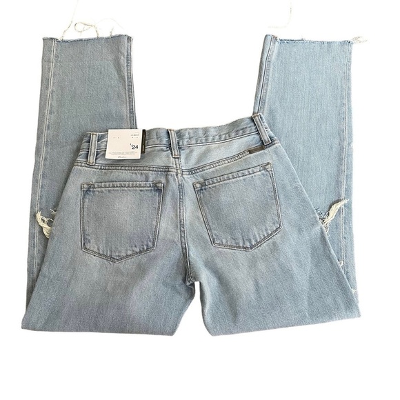 KANCAN Boyfriend Ripped Lightwash Jeans Distressed Size 24 NWT - Picture 5 of 16